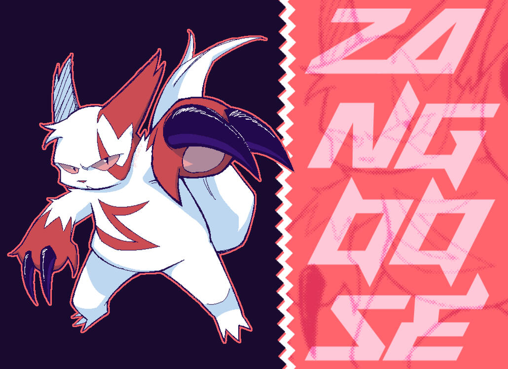 fanart of zangoose the pokemon