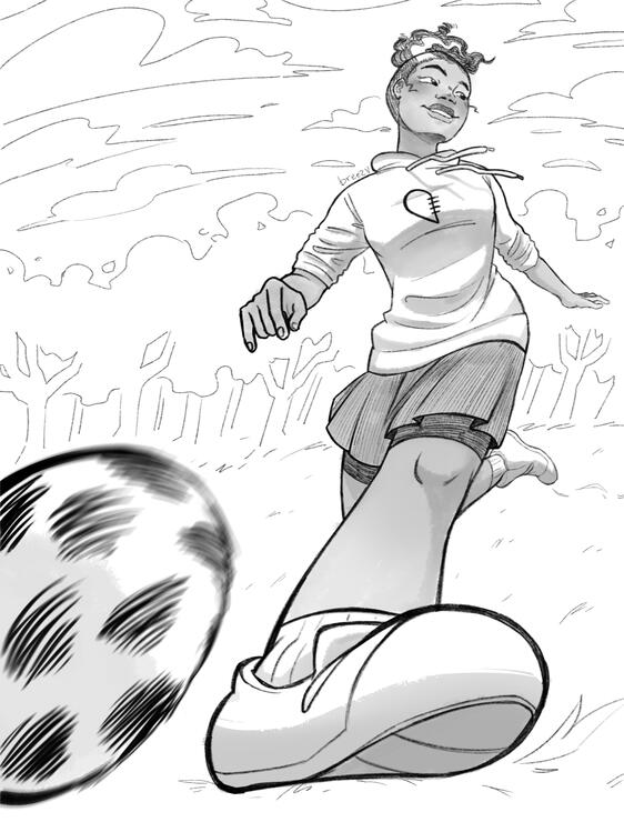 sketch of my oc Alex