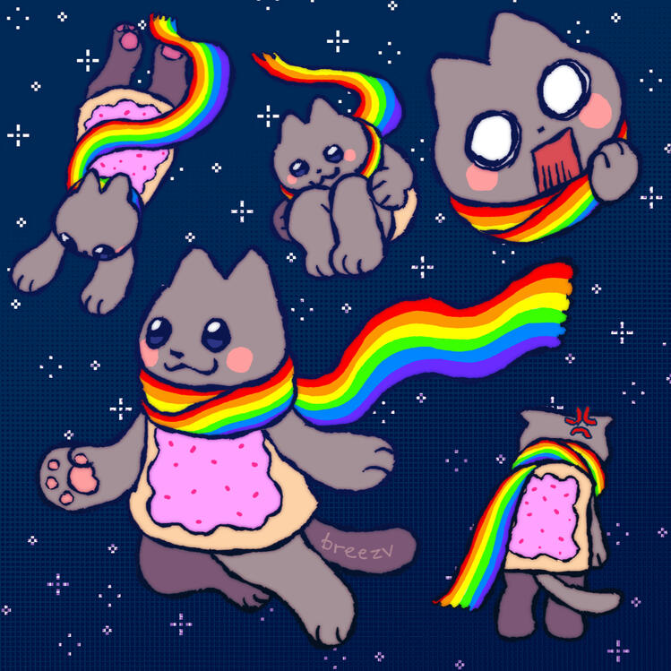 my rendition of nyan cat