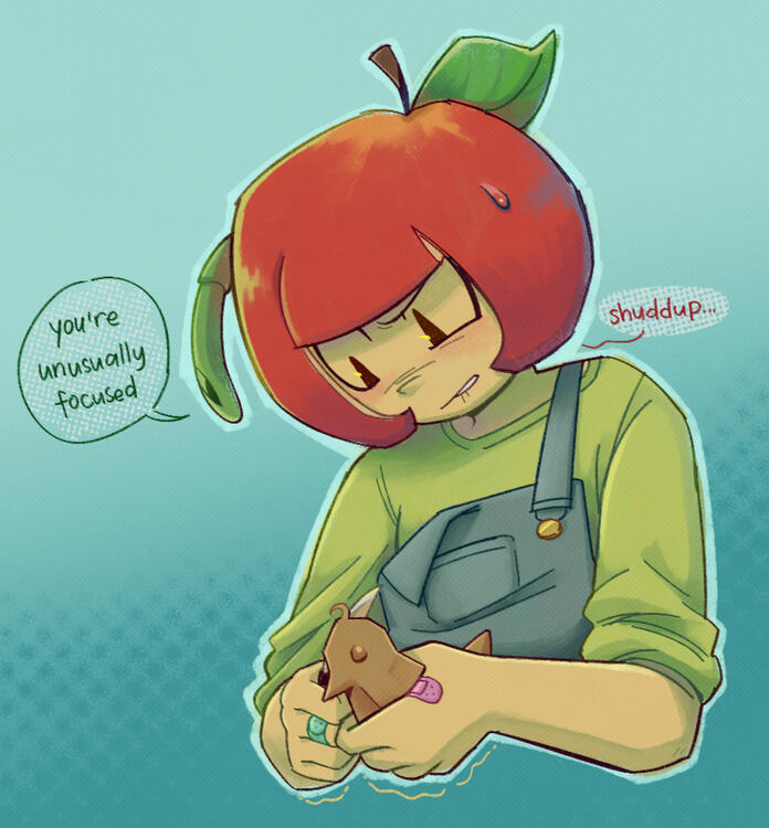 my oc Mal Braeburn and Worm