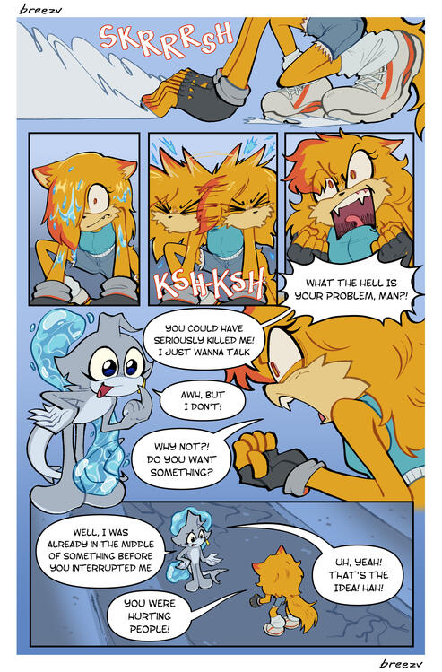 comic ft. my oc Fin and my friend kai_sh1's oc Kim